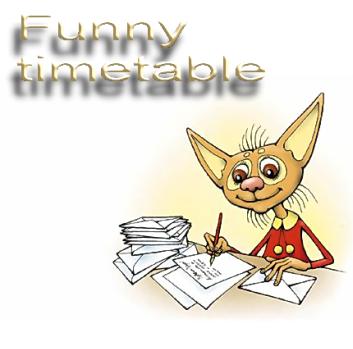 Funny timetable title