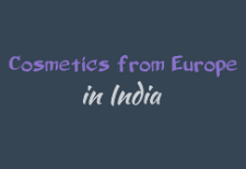 European cosmetics to India