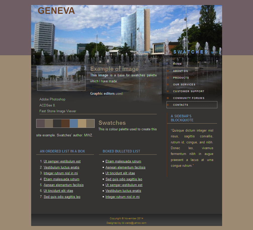 Web site Zeneva